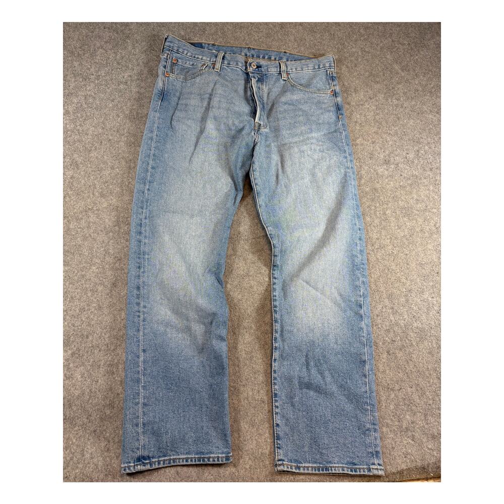 Levis 501 Jeans Mens 38x30 Blue Denim Straight Leg Button Fly Streetwear Grunge